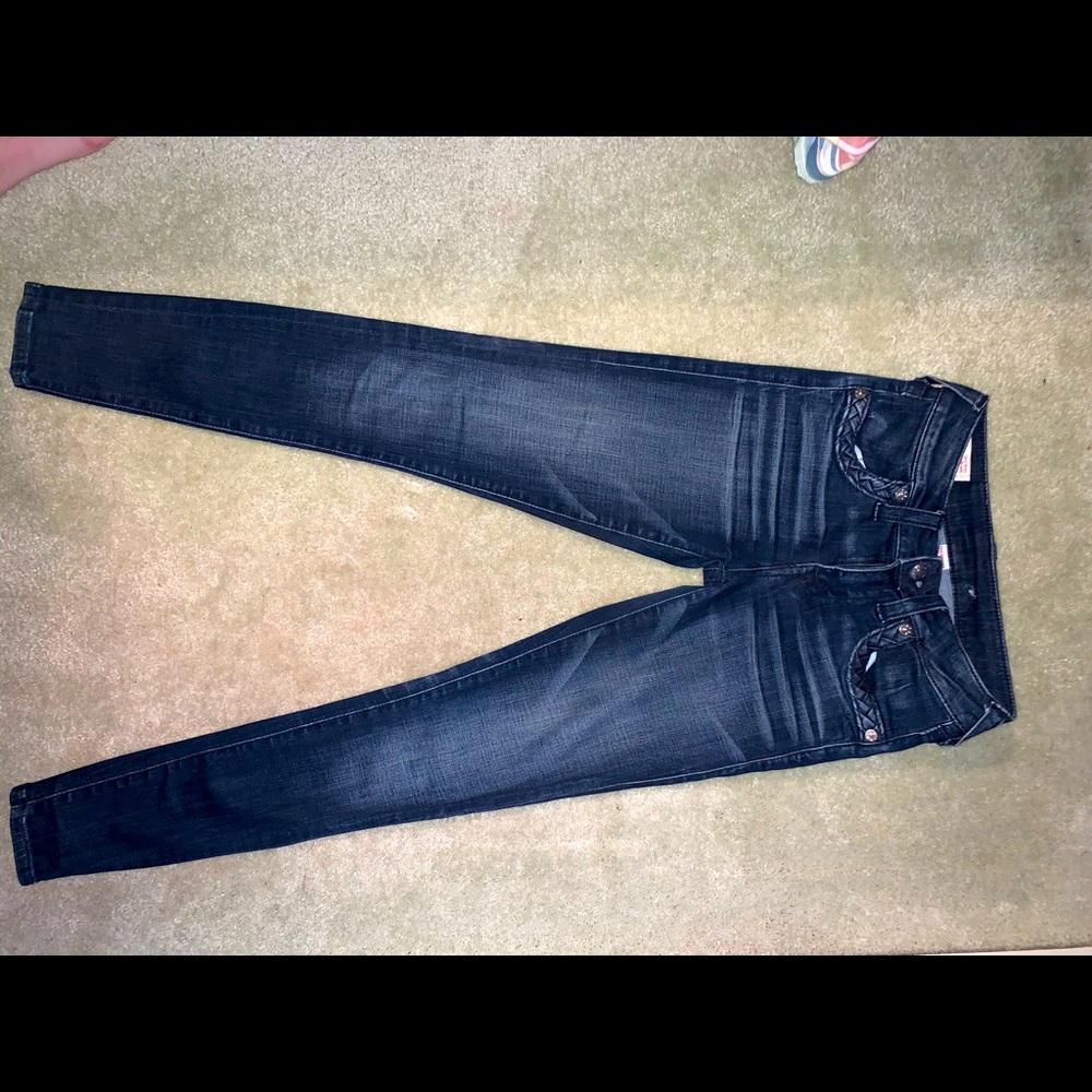 True religion curvy skinny Jeannie braided Size 26